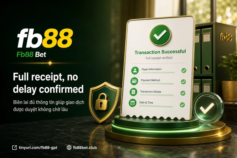 biên lai xác minh giao dịch Fb88 tải ảnh đối soát nạp tiền tài khoản