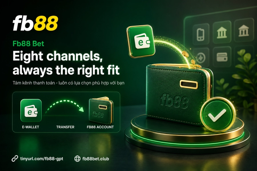 8 kênh nạp tiền Fb88 chuyển khoản ngân hàng ví điện tử mã thẻ đại lý