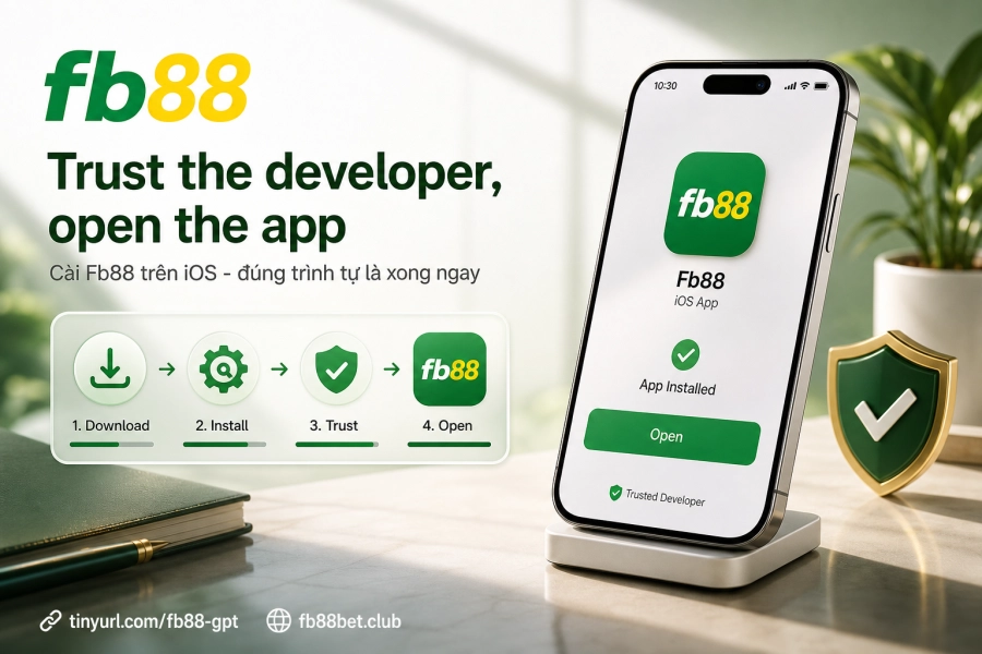 cài ứng dụng Fb88 iOS iPhone iPad Safari xác nhận nhà phát triển tin cậy